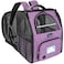 PetAmi Expandable Dog Backpack Carrier for Cats Pets Breathable Cat Carrier Backpack with Top Window MultiEntry Ventilated Foldable Travel Carrier for Small Medium Pets up to 18 lbs Purple