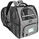 PetAmi Expandable Dog Backpack Carrier for Cats Pets Breathable Cat Carrier Backpack with Top Window MultiEntry Ventilated Foldable Travel Carrier for Small Medium Pets up to 18 lbs Light Gray