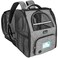 PetAmi Expandable Dog Backpack Carrier for Cats Pets Breathable Cat Carrier Backpack with Top Window MultiEntry Ventilated Foldable Travel Carrier for Small Medium Pets up to 18 lbs Light Gray