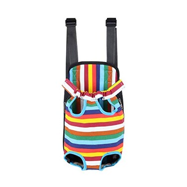 YINGJEE Dog Carrier Legs Out Front Pet Carrier Backpack Adjustable Puppy Cat Small Bag with Shoulder Strap and Sling for Traveling Hiking Camping Outdoor