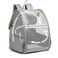 Texsens Pet Backpack Carrier for Small Cats Dogs Ventilated Design Safety Straps Buckle Support Collapsible Designed for Travel Hiking Outdoor Use Light Gray