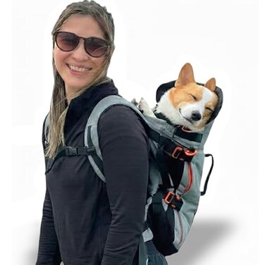 LITTLE CHONK Maxine One Dog Backpack Carrier for Medium Dogs by Little Chonk Adjustable Ergonomic Front Facing Dog Carrier Backpack Built to be Safer Pet Backpack Carrier Featured in Wired Magazine Gr