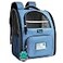 PetAmi Dog Backpack Carrier for Small Medium Dogs Large Cats up to 18 lbs 2 Side Entry Structured NoCollapse Frame Airline Approved Ventilated Pet Backpack for Hiking Camping Travel Light Blue