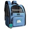PetAmi Dog Backpack Carrier for Small Medium Dogs Large Cats up to 18 lbs 2 Side Entry Structured NoCollapse Frame Airline Approved Ventilated Pet Backpack for Hiking Camping Travel Light Blue
