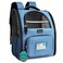 PetAmi Dog Backpack Carrier for Small Medium Dogs Large Cats up to 18 lbs 2 Side Entry Structured NoCollapse Frame Airline Approved Ventilated Pet Backpack for Hiking Camping Travel Light Blue