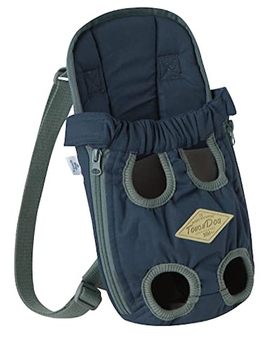 Pet Life Touchdog WiggleSack HandsFree Fashion Designer Front and Backpack Dog Carrier