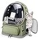 Cawypety Cat Backpack Carrier Breathable Cat Carrier Large Space Bubble Pet Backpack for Kitty Small Dog up to 15lbs Transparent Foldable Pet Carrier for Travel Hiking