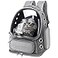 YUNLINLI Cat Backpack Carrier Breathable Cat Bubble Backpack Large Space Cat Carrier Backpack for Kitty Small Dog Foldable Airline Approved Cats Backpack Transparent Pet Travel Backpack Up to 20 lbs G