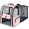 Lekebobor Large Cat Backpack Carrier Expandable Foldable Pet Carrier Backpack for Small Dogs Puppy Medium Cats Fit Up to 18 Lbs for Travel HikingPink