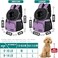 PetAmi Adjustable Cat Dog Chest Carrier Backpack Ventilated for Hiking Camping Max 15 lbs Purple