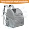 FERMAO Cat Backpack Carrier for Small Dogs and Medium cat Puppy Kitten Bunny Pet Carrier Backpack Collapsible with Fully Ventilated Mesh with Safety Leash Gray 129 L x 1062 W x 155 H M