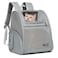 FERMAO Cat Backpack Carrier for Small Dogs and Medium cat Puppy Kitten Bunny Pet Carrier Backpack Collapsible with Fully Ventilated Mesh with Safety Leash Gray 129 L x 1062 W x 155 H M