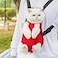 FXGJDeng Pet Carrier Backpack Adjustable Pet Front Cat Dog Carrier Backpack Travel BagLegs OutEasyFit for Traveling Hiking Camping for Small Medium Dogs Red Large