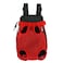FXGJDeng Pet Carrier Backpack Adjustable Pet Front Cat Dog Carrier Backpack Travel BagLegs OutEasyFit for Traveling Hiking Camping for Small Medium Dogs Red Large