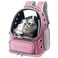 YUNLINLI Cat Backpack Carrier Breathable Cat Bubble Backpack Large Space Cat Carrier Backpack for Kitty Small Dog Foldable Airline Approved Cat Backpack Transparent Pet Travel Backpack Up to 20 lbs Pi