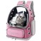 YUNLINLI Cat Backpack Carrier Breathable Cat Bubble Backpack Large Space Cat Carrier Backpack for Kitty Small Dog Foldable Airline Approved Cat Backpack Transparent Pet Travel Backpack Up to 20 lbs Pi