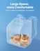 Pecute Cat Backpack Carrier Large Space Cat Bubble Backpack Breathable Cat Carrier Shaded Dog Backpack Carrier Ergonomic 3D Design for Travel Hiking Walk Suitable for Shopping Car Vet Khaki