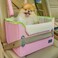 PETSFIT Small Dog Car Seat Patented Safety Buckles Safety Tether Foldable Travel Cat Car Seat Reduces Anxiety Road Trips Stable Frame Soft Cushion Fits FrontBack Seat Pink