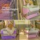 PETSFIT Small Dog Car Seat Patented Safety Buckles Safety Tether Foldable Travel Cat Car Seat Reduces Anxiety Road Trips Stable Frame Soft Cushion Fits FrontBack Seat Pink