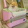 PETSFIT Small Dog Car Seat Patented Safety Buckles Safety Tether Foldable Travel Cat Car Seat Reduces Anxiety Road Trips Stable Frame Soft Cushion Fits FrontBack Seat Pink