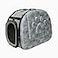 PetLike Airline Approved Pet Carrier Soft Sided Collapsible Travel Bag for Cats Small Dogs Grey Smooth