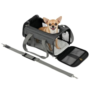 Sherpa Original Deluxe Travel Pet Carrier Airline Approved Charcoal Gray Small