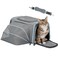 Petsfit Small Cat Carrier Soft Airline Approved Expandable Carrier for Kitten Puppy Bunny 16X10X9