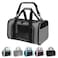 Yipincover Carriers SoftSided Pet Carrier Case for Small Medium Cats Dogs Puppy Under 15 lbsAirline Approved Cat Carrier with 4 Ventilated Windows MediumGreyBlack