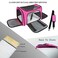 NextFri Soft Sided Carrier for Small Medium Cats DogsTSA Airline Approved Collapsible Travel Pet Carrier Medium Magenta