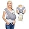 AnccoPlus Dog Carriers for Small Dogs Front Facing Small Dog Carrier Hands Free Pet Carrier Size Adjustable Cat Carriers Reducing Back Pain Safe Soft Cotton Cat Sling Regular Heather Gray