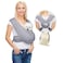 AnccoPlus Dog Carriers for Small Dogs Front Facing Small Dog Carrier Hands Free Pet Carrier Size Adjustable Cat Carriers Reducing Back Pain Safe Soft Cotton Cat Sling Regular Heather Gray