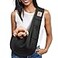 Tomkas Small Dog Sling Carrier Classic Pocket Classic Strap Wrap Carrier for 310 lbs PetsBlack