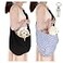 Lynkaye Small Dog Cat Travel Bag Hands Free Pet Carrier with Adjustable Strap Stainless Steel ID Barrel Black Up to 12 lbs