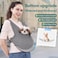 Supet Dog Sling Carrier for Small Pets Hands Free Cat Sling Reducing Back Neck Pain AntiAnxiety Puppy Front Adjustable Soft Dog Carrying Grey Regular 09 Lbs