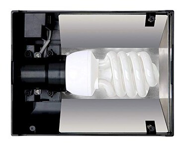 Exo Terra Nano Plastic Canopy for PT2601Black Outer Polish Chrome Inner