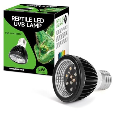 REPTITRIP UVB Light for Reptiles UVB Bulb 5W 100 UVB LED Lamp Reptile Light Bulb Provide Sufficient UVB Exposure for DesertDwelling ReptilesNot Heat Lamp