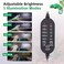 Hygger zoo UVB Light for Reptiles UVA UVB Reptile Light Fixture with Timer LED UVB Bulb for Bearded Dragon Gecko Turtle Chameleon Lizard Snake Adjustable Brightness UVB Lamp for Reptile Tank Accessori