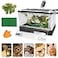 RunDuck Foldable Reptile Terrariums Kits with Plant Feeding Bowl Carpet Easy to Carry Easy to Move with Wheels HeatResistant Material Suitable for Lizard Tortoise Leopard Gecko Black