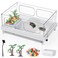 Geegoods Turtle Tank Starter Aquarium with Brush Easy to Install Clean for Turtles Crabs Small Reptiles