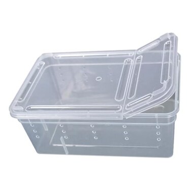 Hypeety Small Reptile Breeding Box for Reptiles Small Snake Turtle Spiders Geckos Frogs Breeding Box Case Feeding Hatching Container Reptile Tank Terrarium