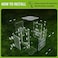 TCooSo Jumping Spider Enclosure Large Acrylic Praying Mantis Habitat 1066 Ventilated Insect Terrarium Cage with Front Opening Door for Small Retiles Arboreal Tarantula Snails Bug Lizard