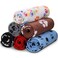 Comsmart Dog Blankets for Small Dogs 6 Pack Puppy Blanket Cute Paw Print Pet Blanket for Dog Puppy Cat Kitten 39x31 inches