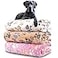 NXDZI Dog Blankets for Medium Large Dogs 3 Pack Dog Blanket Washable 41 x 31 Fuzzy Soft Pet Mat Throw Cover for Kennel Crate Bed Cute Paw Pattern Cat Blanket Blankets for Dogs Pet Blanket