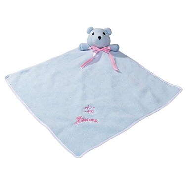 Zanies Snuggle Bear Blanket Dog Toys Blue