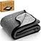 Callarome Waterproof Pet Blanket 80x90 Silent NoCrinkle Design with Soft Fleece for Bed Protection Leakproof Dog Blanket for Couch Reversible Grey