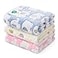 Luciphia 1 Pack 3 Blankets Super Soft Fluffy Premium Cute Elephant Pattern Pet Blanket Flannel Throw for Dog Puppy Cat BluePinkYellow Medium30x20 inch