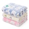 Luciphia 1 Pack 3 Blankets Super Soft Fluffy Premium Cute Elephant Pattern Pet Blanket Flannel Throw for Dog Puppy Cat BluePinkYellow Medium30x20 inch