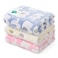 Luciphia 1 Pack 3 Blankets Super Soft Fluffy Premium Cute Elephant Pattern Pet Blanket Flannel Throw for Dog Puppy Cat BluePinkYellow Medium30x20 inch
