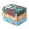Luciphia 1 Pack 3 Blankets Fluffy Premium Fleece Pet Blanket Flannel Paw Printed Throw for Dog CatSmall 23x16 GreyBrownBlue