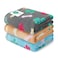 Luciphia 1 Pack 3 Blankets Fluffy Premium Fleece Pet Blanket Flannel Paw Printed Throw for Dog CatSmall 23x16 GreyBrownBlue